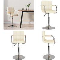 Barhocker Creme Stoff - Vidaxl von VIDAXL