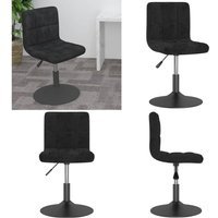 Barhocker Drehbar Schwarz Samt - Vidaxl Barhocker Drehbar Schwarz Samt - Vidaxl von VIDAXL
