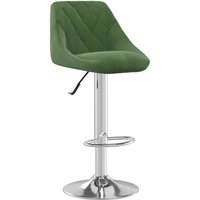 Barhocker Dunkelgrün Samt Vidaxl von VIDAXL