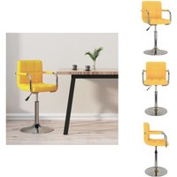 Vidaxl - Barhocker Gelb Stoff - Barhocker - Tresenhocker - Thekenhocker - Barstuhl von VIDAXL