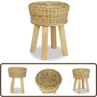 Vidaxl - Barhocker Natur Rattan - Barhocker - Rattan Hocker - Gartenstuhl - Bistrostuhl - Sitzhocker von VIDAXL