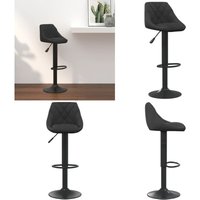 Barhocker Schwarz Samt - Samtsitzsack - Barhocker Schwarz - Höhenverstellbarer Stuhl - Drehbares Barstool - Esszimmerstuhl - Home & Living Barhocker Schwarz Samt - Samtsitzsack - Barhocker Schwarz - Höhenverstellbarer Stuhl - Drehbares Barstool - Esszimmerstuhl - Home & Living von VIDAXL
