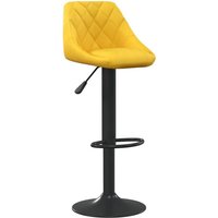 Vidaxl - Barhocker Senfgelb Samt 373348 von VIDAXL