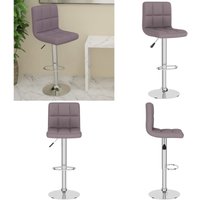 Barhocker Taupe Stoff - Vidaxl von VIDAXL