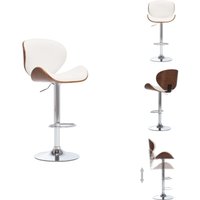 Vidaxl - Barhocker Weiß Kunstleder - Barhocker - Küchenstuhl - Esszimmerstuhl - Hochstuhl - Designerstuhl von VIDAXL