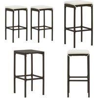 Vidaxl - Barhocker mit Kissen 2 Stk. Braun Poly Rattan - Barhocker - Esszimmerstühle - Gartenmöbel - Outdoor Möbel - Bistrotisch - Home & Living Vidaxl - Barhocker mit Kissen 2 Stk. Braun Poly Rattan - Barhocker - Esszimmerstühle - Gartenmöbel - Outdoor Möbel - Bistrotisch - Home & Living von VIDAXL