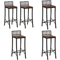 Vidaxl - Barstühle 2 Stk. Massives Altholz - Holz Barhocker - Vintage Barstühle - Industrielles Möbelstück - Küchenhocker - Esszimmerstühle - Home & von VIDAXL