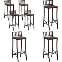 Vidaxl - Barstühle 4 Stk. Massives Altholz - Holz Barhocker - Vintage Barstühle - Recyceltes Holz Möbel - Küchenstühle - Esszimmerstühle - Home & von VIDAXL