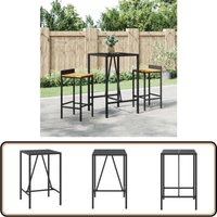 Vidaxl - Bartisch mit Glasplatte Schwarz 70x70x110 cm Poly Rattan - Outdoor Möbel - Gartenmöbel - Esszimmerset - Balkonmöbel - Terrassentisch Vidaxl - Bartisch mit Glasplatte Schwarz 70x70x110 cm Poly Rattan - Outdoor Möbel - Gartenmöbel - Esszimmerset - Balkonmöbel - Terrassentisch von VIDAXL