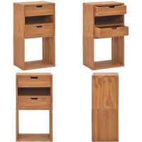 Beistellschrank 40x30x76 cm Teak Massivholz - Holzschrank - Wohnzimmermöbel - Regal - Aufbewahrungsbox - Teakholz - Home & Living von VIDAXL
