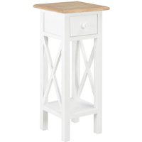 Beistelltisch Weiß 27 x 27 x 65,5 cm Holz Vidaxl Beistelltisch Weiß 27 x 27 x 65,5 cm Holz Vidaxl von VIDAXL