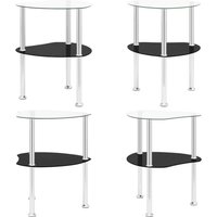Beistelltisch mit 2 Ablagen Transparent 38x38x50 cm Hartglas - Beistelltisch - Esszimmermöbel - Wohnzimmertisch - Transparenter Tisch - Glastisch Beistelltisch mit 2 Ablagen Transparent 38x38x50 cm Hartglas - Beistelltisch - Esszimmermöbel - Wohnzimmertisch - Transparenter Tisch - Glastisch von VIDAXL