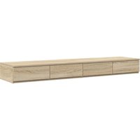 Vidaxl - Bett-Schubladen Sonoma Eiche 135x36,5x16,5 cm aus Ingenieurholz von VIDAXL