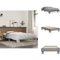 Bettgestell Grau Sonoma 90x200 cm Holzwerkstoff und Metall - Bettes Gestell - Holzbettrahmen - Single Bett - Bettkasten - Grau Sonoma Bettgestell Grau Sonoma 90x200 cm Holzwerkstoff und Metall - Bettes Gestell - Holzbettrahmen - Single Bett - Bettkasten - Grau Sonoma von VIDAXL
