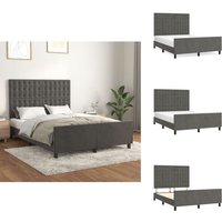 Bettgestell ohne Matratze Dunkelgrau 140x200 cm Samt - Samtbettwäsche - Bettestel - Doppelbett - Boxspringbett - Hochbett Bettgestell ohne Matratze Dunkelgrau 140x200 cm Samt - Samtbettwäsche - Bettestel - Doppelbett - Boxspringbett - Hochbett von VIDAXL
