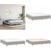 Vidaxl - Bettgestell ohne Matratze Hellgrau 180x200 cm Stoff - Bettes Gestell - Doppelbett - Boxspringbetten - Lattenrost - Schlafzimmer Möbel - Home Vidaxl - Bettgestell ohne Matratze Hellgrau 180x200 cm Stoff - Bettes Gestell - Doppelbett - Boxspringbetten - Lattenrost - Schlafzimmer Möbel - Home von VIDAXL