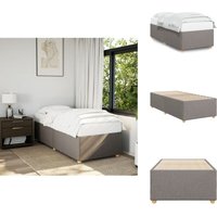Vidaxl - Bettgestell ohne Matratze Taupe 90x190 cm Stoff - Bettes - Doppelbett - Boxspringbetten - Schlafsofa - Bettwäsche Vidaxl - Bettgestell ohne Matratze Taupe 90x190 cm Stoff - Bettes - Doppelbett - Boxspringbetten - Schlafsofa - Bettwäsche von VIDAXL