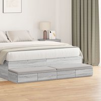 Vidaxl - Bett-Schubladen Grau Sonoma 140x36,5x16,5 cm Holzwerkstoff Vidaxl - Bett-Schubladen Grau Sonoma 140x36,5x16,5 cm Holzwerkstoff von VIDAXL