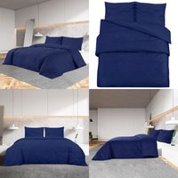Vidaxl - Bettwäsche-Set Marineblau 140x200 cm Leichte Mikrofaser - Bettenwäsche - Mikrofaser - Bettwäsche Set - Blau - Doppelbett - Home & Living Vidaxl - Bettwäsche-Set Marineblau 140x200 cm Leichte Mikrofaser - Bettenwäsche - Mikrofaser - Bettwäsche Set - Blau - Doppelbett - Home & Living von VIDAXL