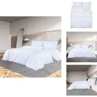 Vidaxl - Bettwäsche-Set Weiß 200x200 cm Leichte Mikrofaser - Bettsachen - Bettwäsche - Mikrofaserbettwäsche - Weißer Bettwäsche - Doppelbett Vidaxl - Bettwäsche-Set Weiß 200x200 cm Leichte Mikrofaser - Bettsachen - Bettwäsche - Mikrofaserbettwäsche - Weißer Bettwäsche - Doppelbett von VIDAXL