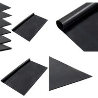 Vidaxl - Bodenmatte Rutschfest Gummi 1,2x5 m 1 mm Glatt - Gummieroberfläche - Bodenschutzmatte - Rutschfeste Matten - Gartenmatte - Werkstattmatte von VIDAXL