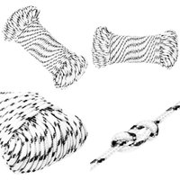 Bootsseil Geflochten Weiß 5 mmx50 m Polyester - Polyester Seil - Bootsschnur - Schiffsseil - Segeltuch - Leinen - Home & Living Bootsseil Geflochten Weiß 5 mmx50 m Polyester - Polyester Seil - Bootsschnur - Schiffsseil - Segeltuch - Leinen - Home & Living von VIDAXL