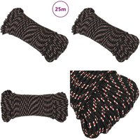 Bootsseil Schwarz 4 mm 25 m Polypropylen - Bootsseil - Schiffsseil - Polyesterseil - Marinelseil - Liegeplatzseil - Home & Living Bootsseil Schwarz 4 mm 25 m Polypropylen - Bootsseil - Schiffsseil - Polyesterseil - Marinelseil - Liegeplatzseil - Home & Living von VIDAXL