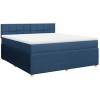 Vidaxl - Boxspringbett mit Matratze Blau 180x200 cm Stoff von VIDAXL