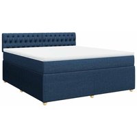 Vidaxl - Boxspringbett mit Matratze Blau 180x200 cm Stoff von VIDAXL