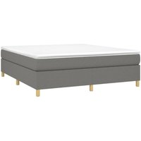 Vidaxl - Boxspringbett mit Matratze Dunkelgrau 180x200 cm Stoff Vidaxl - Boxspringbett mit Matratze Dunkelgrau 180x200 cm Stoff von VIDAXL
