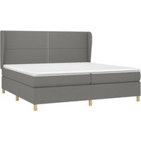 Vidaxl - Boxspringbett mit Matratze Dunkelgrau 200x200 cm Stoff Vidaxl - Boxspringbett mit Matratze Dunkelgrau 200x200 cm Stoff von VIDAXL