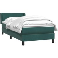 Boxspringbett mit Matratze Dunkelgrün 100x210 cm Samt Vidaxl Boxspringbett mit Matratze Dunkelgrün 100x210 cm Samt Vidaxl von VIDAXL