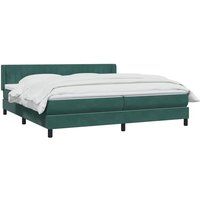 Boxspringbett mit Matratze Dunkelgrün 200x210 cm Samt Vidaxl Boxspringbett mit Matratze Dunkelgrün 200x210 cm Samt Vidaxl von VIDAXL