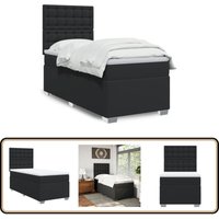 Vidaxl - Boxspringbett mit Matratze Schwarz 100x200 cm Kunstleder Vidaxl - Boxspringbett mit Matratze Schwarz 100x200 cm Kunstleder von VIDAXL