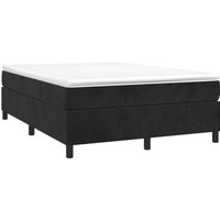Vidaxl - Boxspringbett mit Matratze Schwarz 140x200 cm Samt Vidaxl - Boxspringbett mit Matratze Schwarz 140x200 cm Samt von VIDAXL