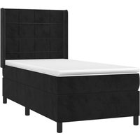 Vidaxl - Boxspringbett mit Matratze & led Schwarz 80x200 cm Samt von VIDAXL