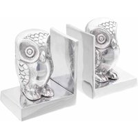Buchstützen 2 pcs Silber 7 x 9 x 11 cm Aluminium Vidaxl von VIDAXL