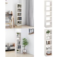Vidaxl - Bücherregal/Raumteiler Weiß 40x30x167,5 cm Massivholz Kiefer - Bücherregal - Holzregal - Raumteiler - Kiefernholz - Weißes Regal - Home & Vidaxl - Bücherregal/Raumteiler Weiß 40x30x167,5 cm Massivholz Kiefer - Bücherregal - Holzregal - Raumteiler - Kiefernholz - Weißes Regal - Home & von VIDAXL