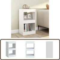 Vidaxl - Bücherregal/Raumteiler Weiß 40×30×72cm - BucheRegal - Holzregal - Weißes Regal - Raumteiler - Wohnzimmerdeko Vidaxl - Bücherregal/Raumteiler Weiß 40×30×72cm - BucheRegal - Holzregal - Weißes Regal - Raumteiler - Wohnzimmerdeko von VIDAXL