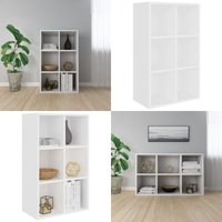 Vidaxl - Bücherregal/Sideboard Weiß 66x30x98 cm Holzwerkstoff - Bücherregal - Sideboard - Holzmöbel - Weißes Möbelstück - Regal Mit Schubladen - Home von VIDAXL