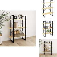Bücherregal 3 Böden 80x30x105 cm Massivholz Kiefer - Buche Regal - Holzkasten - Bücherständer - Wohnraumgestaltung - Industrielles Design Bücherregal 3 Böden 80x30x105 cm Massivholz Kiefer - Buche Regal - Holzkasten - Bücherständer - Wohnraumgestaltung - Industrielles Design von VIDAXL