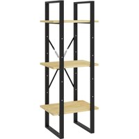 Bücherregal 3 Böden 40x30x105 cm Massivholz Kiefer Vidaxl von VIDAXL
