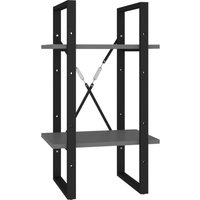 Vidaxl - Bücherregal 2 Fächer,Standregal Grau 40x30x70 cm Holzwerkstoff Vidaxl - Bücherregal 2 Fächer,Standregal Grau 40x30x70 cm Holzwerkstoff von VIDAXL