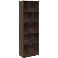 Vidaxl - Bücherregal Braun Eichen-Optik 57x28,5x174 cm Holzwerkstoff von VIDAXL