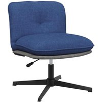 Bürostuhl Drehbar Blau Stoff Vidaxl von VIDAXL