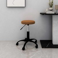 Vidaxl - Bürostuhl Drehbar Braun Samt von VIDAXL