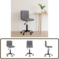 Vidaxl - Bürostuhl Drehbar Dunkelgrau Samt - Drehstuhl - Bürostuhl - Schreibtischstuhl - Samtsessel - Ergonomischer Stuhl von VIDAXL