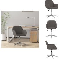 Vidaxl - Bürostuhl Drehbar Dunkelgrau Stoff - Bürostuhl - Drehstuhl - Arbeitsplatzstuhl - Ergonomischer Stuhl - Schreibtischstuhl Vidaxl - Bürostuhl Drehbar Dunkelgrau Stoff - Bürostuhl - Drehstuhl - Arbeitsplatzstuhl - Ergonomischer Stuhl - Schreibtischstuhl von VIDAXL