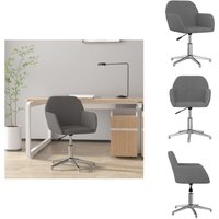 Bürostuhl Drehbar Hellgrau Stoff - Bürostuhl - Drehstuhl - Arbeitsplatzstuhl - Ergonomischer Stuhl - Hochwertiger Stuhl Bürostuhl Drehbar Hellgrau Stoff - Bürostuhl - Drehstuhl - Arbeitsplatzstuhl - Ergonomischer Stuhl - Hochwertiger Stuhl von VIDAXL