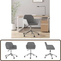 Bürostuhl Drehbar Hellgrau Stoff - Bürostuhl - Drehstuhl - Arbeitsplatzstuhl - Home Office - Ergonomischer Stuhl von VIDAXL